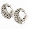 Boucles d'oreilles Orecchini en or blanc avec diamants taille brillant et huit-huit 58 Facettes G3775