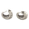 Boucles d'oreilles Orecchini en or blanc avec diamants taille brillant et huit-huit 58 Facettes G3775