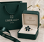 Bague 53 Bague florale en or blanc 750, saphirs et diamant 58 Facettes 50548
