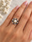 Bague 54 Bague vintage en or 14 carats, perle naturelle, saphirs et diamants 58 Facettes 50549