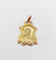 Pendentif Médaille Art déco en or rose 18k, Vierge Marie (vers 1919) 58 Facettes A07976