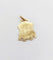 Pendentif Médaille Art déco en or rose 18k, Vierge Marie (vers 1919) 58 Facettes A07976