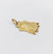 Pendentif Médaille Art déco en or rose 18k, Vierge Marie (vers 1919) 58 Facettes A07976