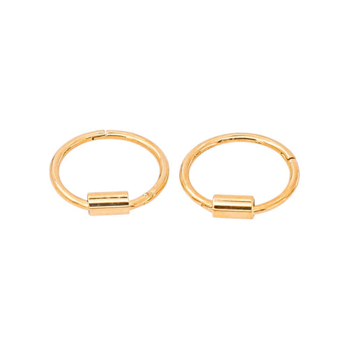 Boucles d'oreilles Boucles d’oreilles créoles en or rose 750 millièmes 58 Facettes 2987163CN