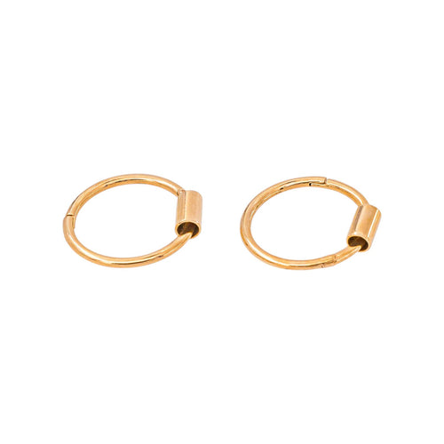Boucles d'oreilles Boucles d’oreilles créoles en or rose 750 millièmes 58 Facettes 2987163CN