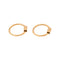 Boucles d'oreilles Boucles d’oreilles créoles en or rose 750 millièmes 58 Facettes 2987163CN