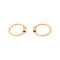 Boucles d'oreilles Boucles d’oreilles créoles en or rose 750 millièmes 58 Facettes 2987163CN
