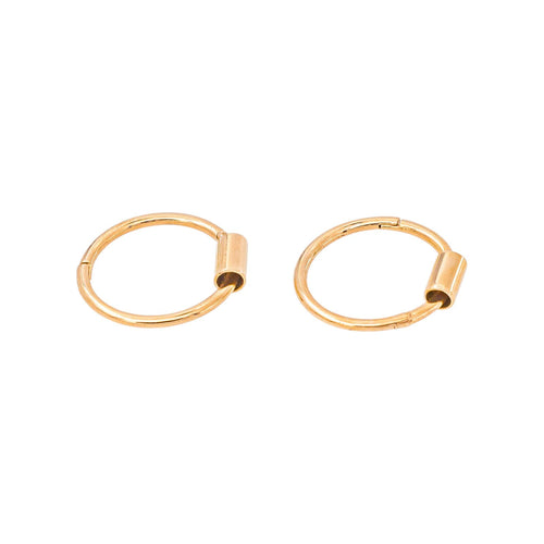Boucles d'oreilles Boucles d’oreilles créoles en or rose 750 millièmes 58 Facettes 2987163CN