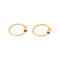Boucles d'oreilles Boucles d’oreilles créoles en or rose 750 millièmes 58 Facettes 2987163CN
