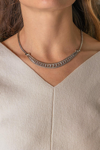 Collier Collier en or blanc 750 millièmes avec diamants 58 Facettes 4980170RV