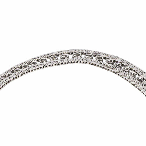 Collier Collier en or blanc 750 millièmes avec diamants 58 Facettes 4980170RV