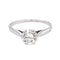 Bague 51 Bague solitaire en or blanc 18 carats avec diamant taille brillant 58 Facettes 5163476RV