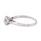 Bague 51 Bague solitaire en or blanc 18 carats avec diamant taille brillant 58 Facettes 5163476RV