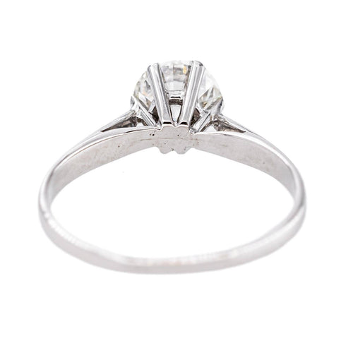 Bague 51 Bague solitaire en or blanc 18 carats avec diamant taille brillant 58 Facettes 5163476RV