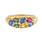 Bague 59 Bague cocktail en or jaune 750, saphirs et rubis 58 Facettes 5237251CN