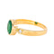 Bague 57 Bague en or jaune 750 (18 carats), émeraude et diamants 58 Facettes 5709151CN