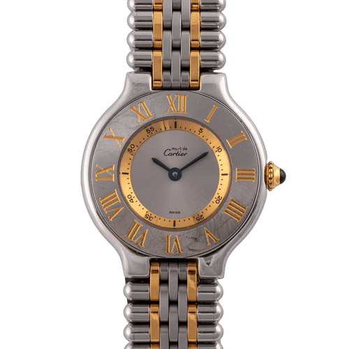 Montre Cartier - Montre Must de 21 à quartz en or et acier 58 Facettes TOT-11918