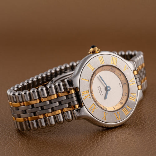 Montre Cartier - Montre Must de 21 à quartz en or et acier 58 Facettes TOT-11918