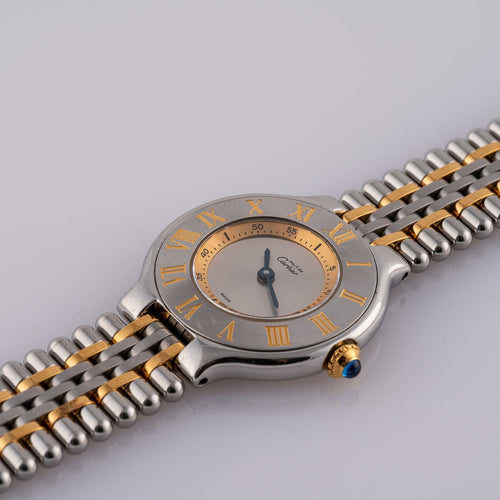 Montre Cartier - Montre Must de 21 à quartz en or et acier 58 Facettes TOT-11918