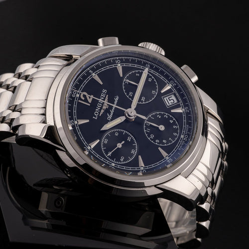 Montre Longines - Montre chronographe Saint-Imier L2.753.4.52.6 58 Facettes TOT-12010