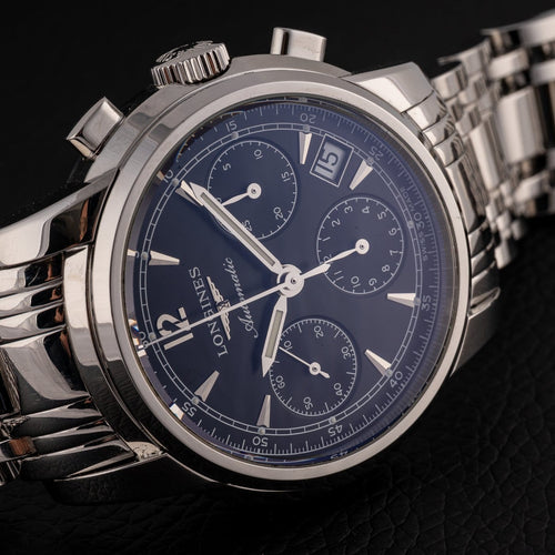 Montre Longines - Montre chronographe Saint-Imier L2.753.4.52.6 58 Facettes TOT-12010