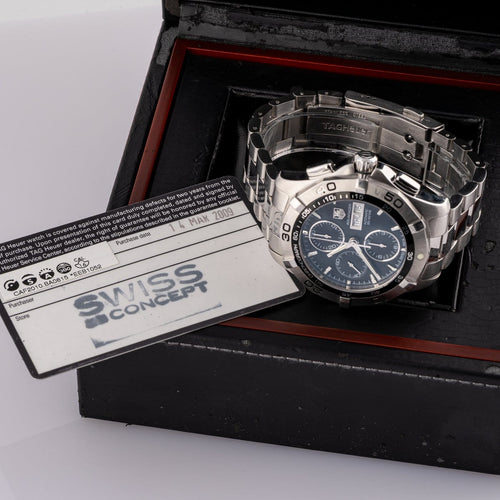 Montre TAG Heuer - Montre Aquaracer chronographe automatique en acier, 44 mm 58 Facettes TOT-12013