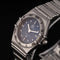 Montre Omega Constellation - Montre femme à quartz, acier, cadran bleu, réf. 1563.86.00 58 Facettes TOT-12001