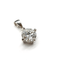 Pendentif Pendentif en or blanc 18k avec diamant naturel de 1,02 ct 58 Facettes BOR/260356