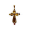 Pendentif Pendentif croix en or jaune 750 58 Facettes 330104388