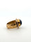 Bague 52 Bague vintage Œil tibétain en or 18 kt avec agate noire 58 Facettes 610/26 A SHD
