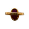 Bague 55 Bague en or jaune 750/1000 avec cabochon rose 58 Facettes 330102403