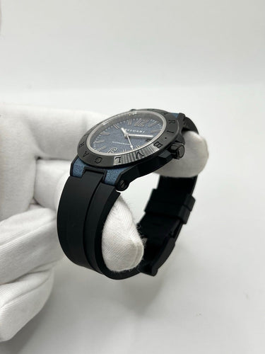 Montre Bulgari Diagono Magnesium - Montre automatique 41 mm à cadran bleu 58 Facettes 2391