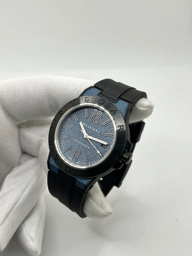 Montre Bulgari Diagono Magnesium - Montre automatique 41 mm à cadran bleu 58 Facettes 2391