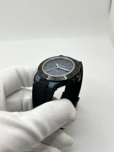 Montre Bulgari Diagono Magnesium - Montre automatique 41 mm à cadran bleu 58 Facettes 2391