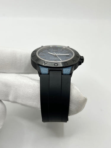Montre Bulgari Diagono Magnesium - Montre automatique 41 mm à cadran bleu 58 Facettes 2391