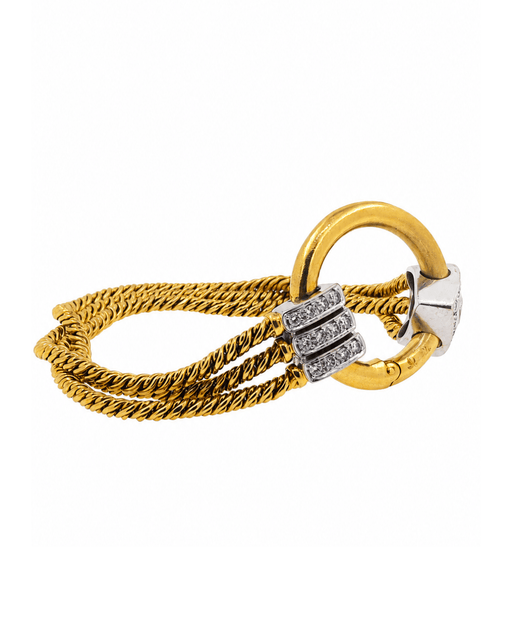 Bracelet Pomellato - Bracelet vintage en or jaune 18k avec diamants taille brillant 58 Facettes POM02