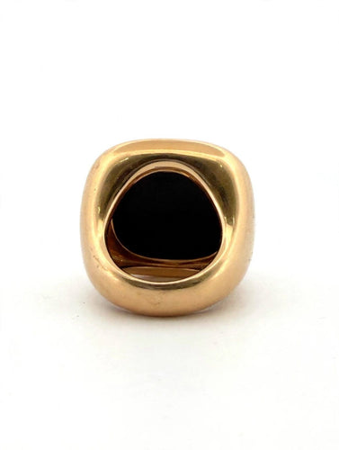 Bague 54 Pomellato - Bague Victoria en or jaune 18 ct avec jais noir 58 Facettes 606/26 B SHD