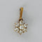 Pendentif Pendentif fleur en or jaune 18k et diamants 58 Facettes 2610005