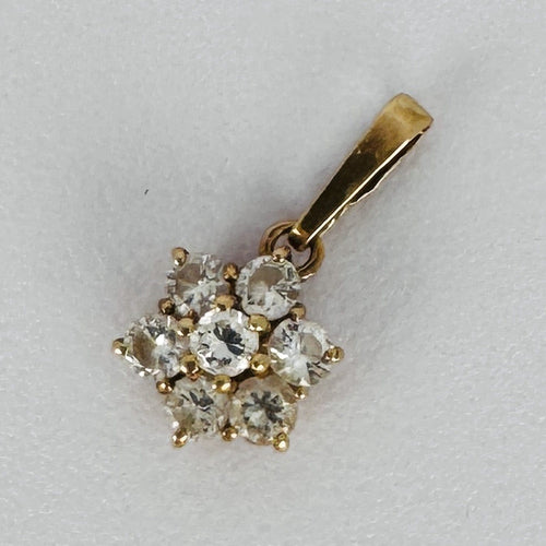 Pendentif Pendentif fleur en or jaune 18k et diamants 58 Facettes 2610005