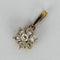 Pendentif Pendentif fleur en or jaune 18k et diamants 58 Facettes 2610005