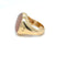 Bague 54 Pomellato Cipria - Bague cocktail en or jaune 18 carats et quartz rose 58 Facettes