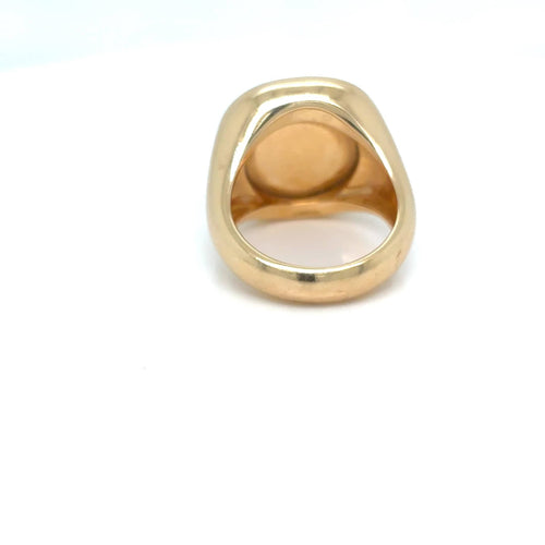 Bague 54 Pomellato Cipria - Bague cocktail en or jaune 18 carats et quartz rose 58 Facettes