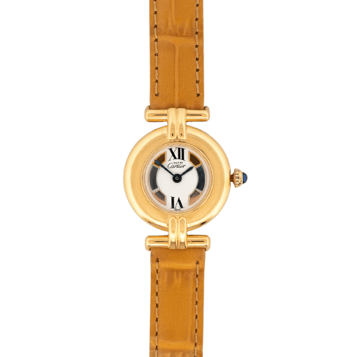 Montre Cartier Must Colisée - Montre à quartz, cadran ivoire Trinity 58 Facettes 600