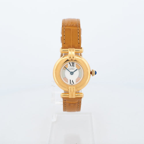 Montre Cartier Must Colisée - Montre à quartz, cadran ivoire Trinity 58 Facettes 600