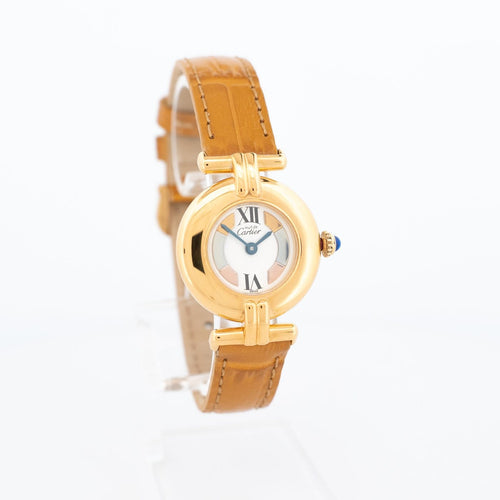 Montre Cartier Must Colisée - Montre à quartz, cadran ivoire Trinity 58 Facettes 600