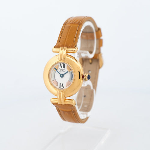 Montre Cartier Must Colisée - Montre à quartz, cadran ivoire Trinity 58 Facettes 600
