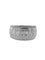 Bague 59 Bague italienne certifiée HRD en or blanc 18 carats, 141 diamants naturels, 4,75 ct 58 Facettes A2114