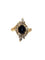 Bague 52 Bague vintage italienne certifiée IGI - Or jaune, diamants et saphir 58 Facettes A2115