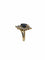Bague 52 Bague vintage italienne certifiée IGI - Or jaune, diamants et saphir 58 Facettes A2115