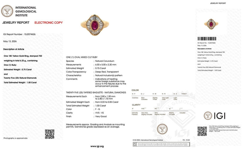 Bague 56 Bague cocktail italienne en or jaune 18 carats, rubis et diamants naturels 58 Facettes A2117